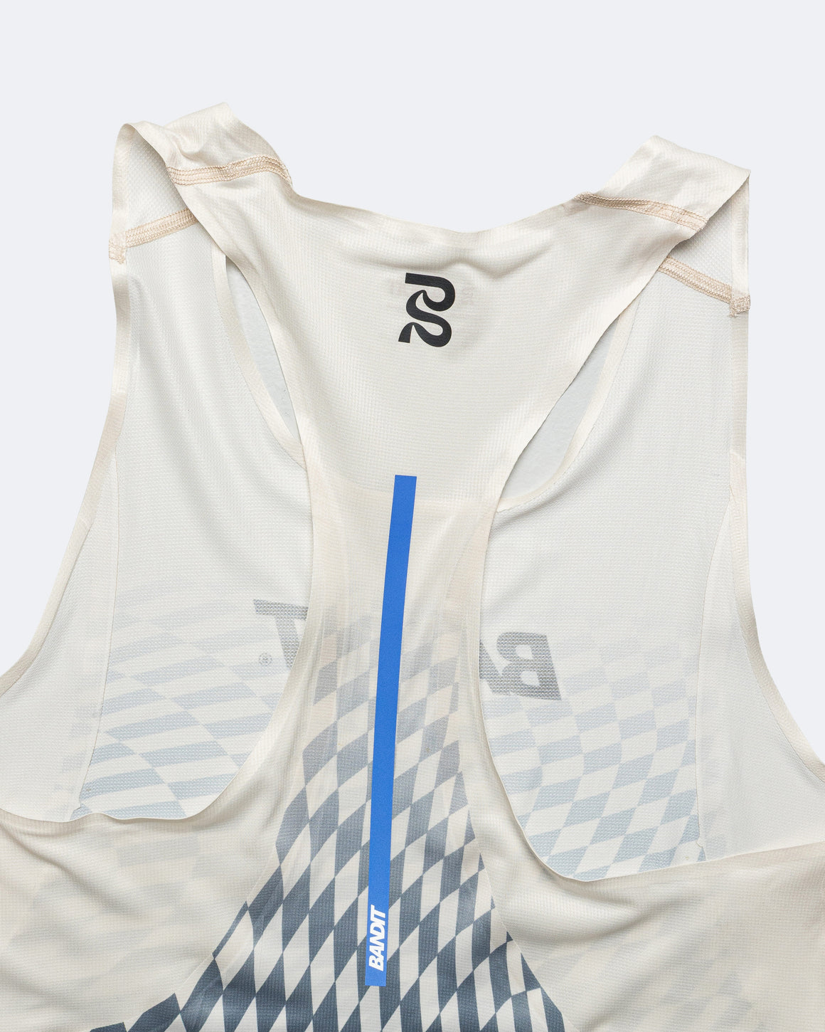 Bandit Running - Drift Mosaic Racing Singlet - Black/Chalk - Up There Athletics