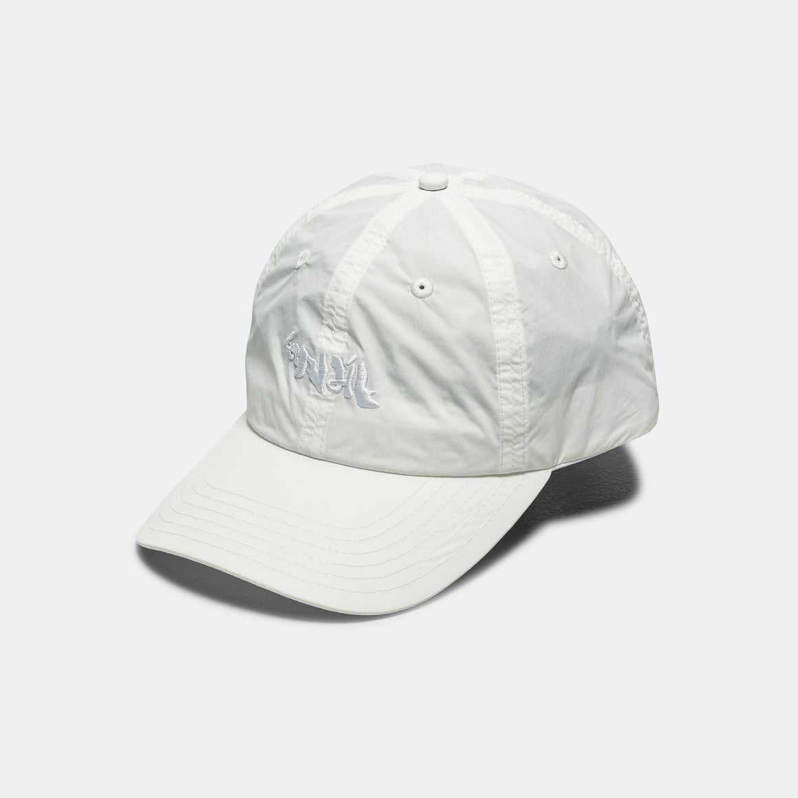 Bandit Running - Embroidered Bandit Nylon Dad Hat - White - Up There Athletics