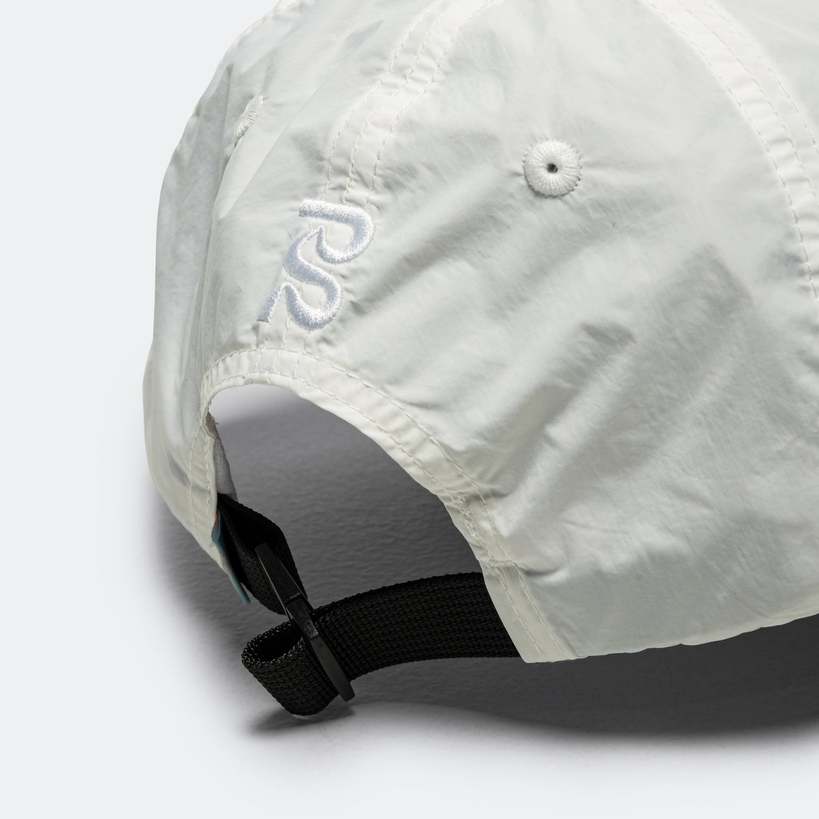 Bandit Running - Embroidered Bandit Nylon Dad Hat - White - Up There Athletics
