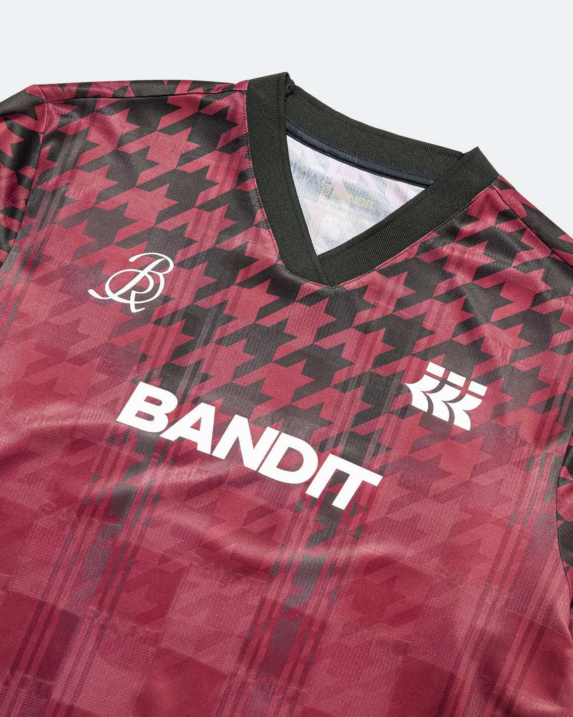 Bandit Running - Jacquard Footy Run Long Sleeve - Fig Print - Up There Athletics