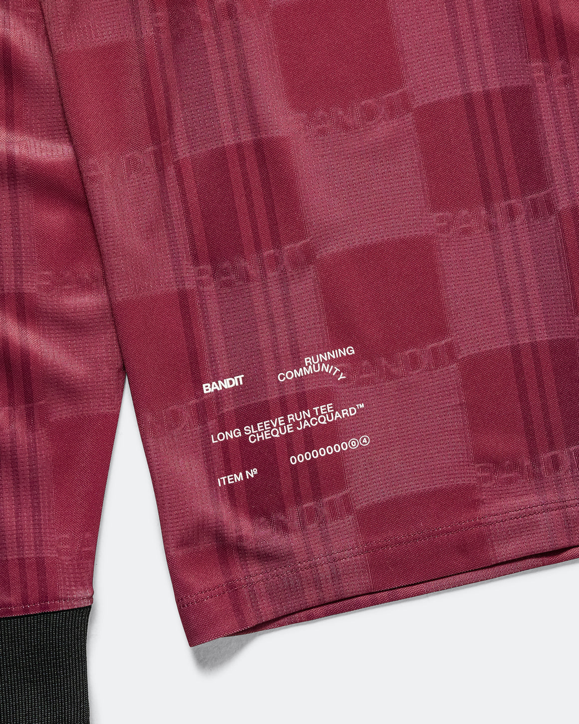 Bandit Running - Jacquard Footy Run Long Sleeve - Fig Print - Up There Athletics
