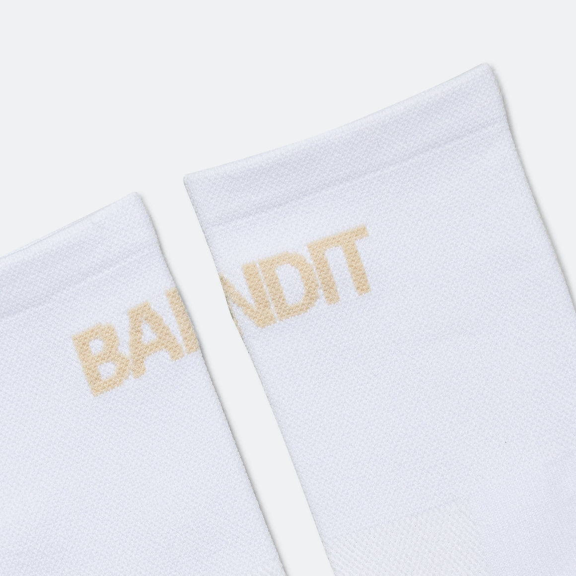 Bandit Running - Lite Run Socks 2 Pack - White/Cocoa - Up There Athletics