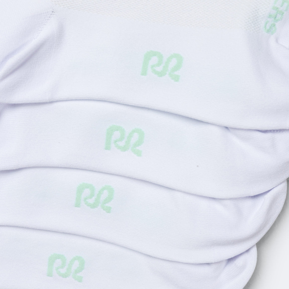 Bandit Running - Lite Run Socks 2 Pack - White/Minty Blue - Up There Athletics