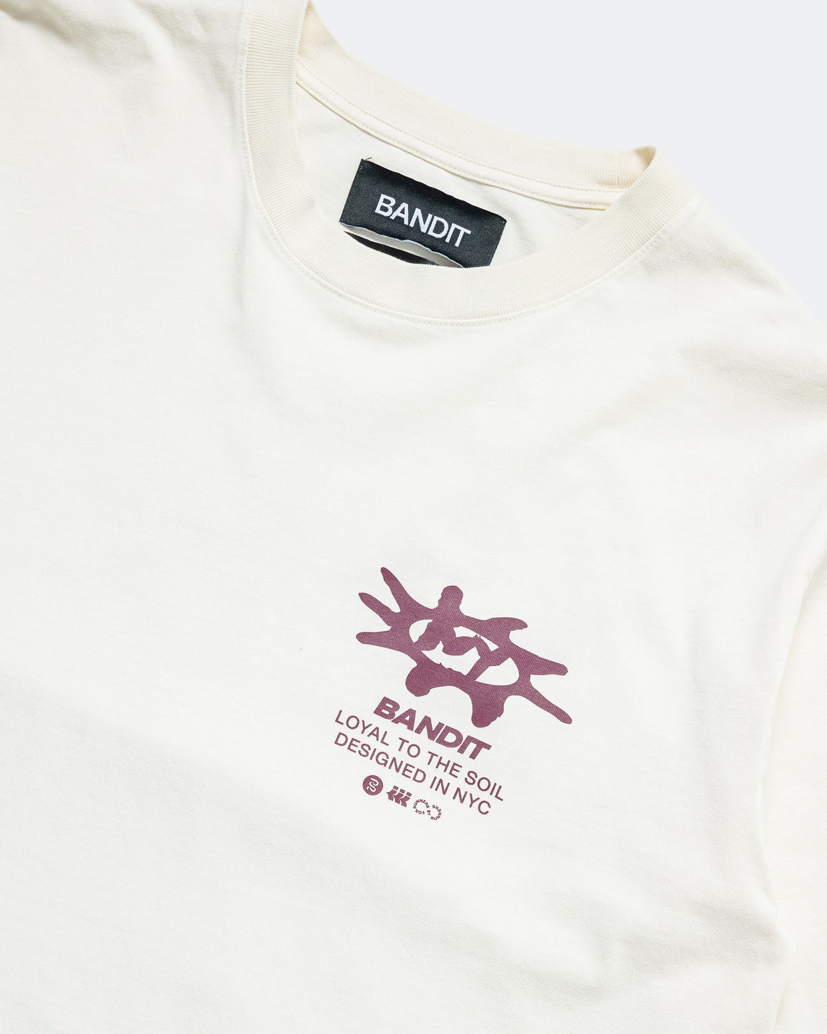 Bandit Running - Loyalty to the Soil Cotton Tee - Cream - Up There Athletics