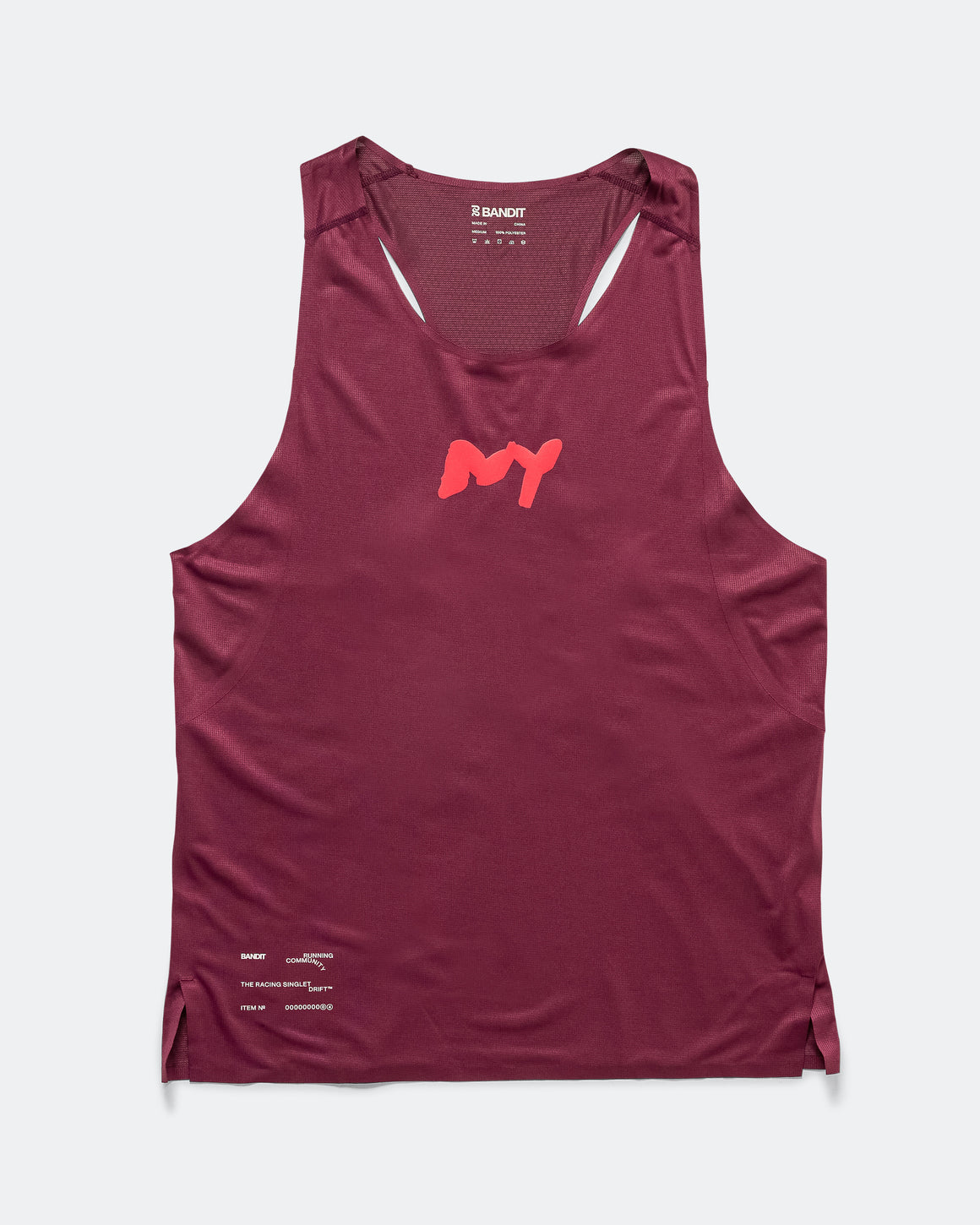 Bandit Running - Mens Drift Graphene Racing Singlet - Fig - Up There Athletics