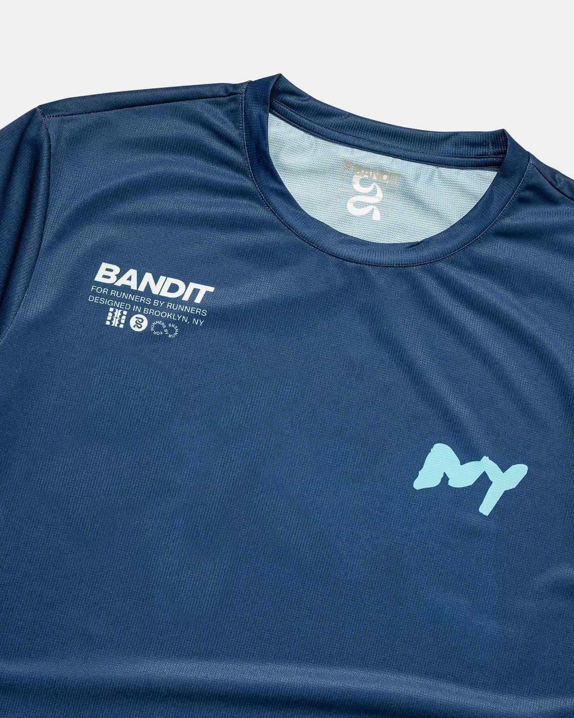 Bandit Running - Mens Drift NY Performance Tee - NY Navy - Up There Athletics