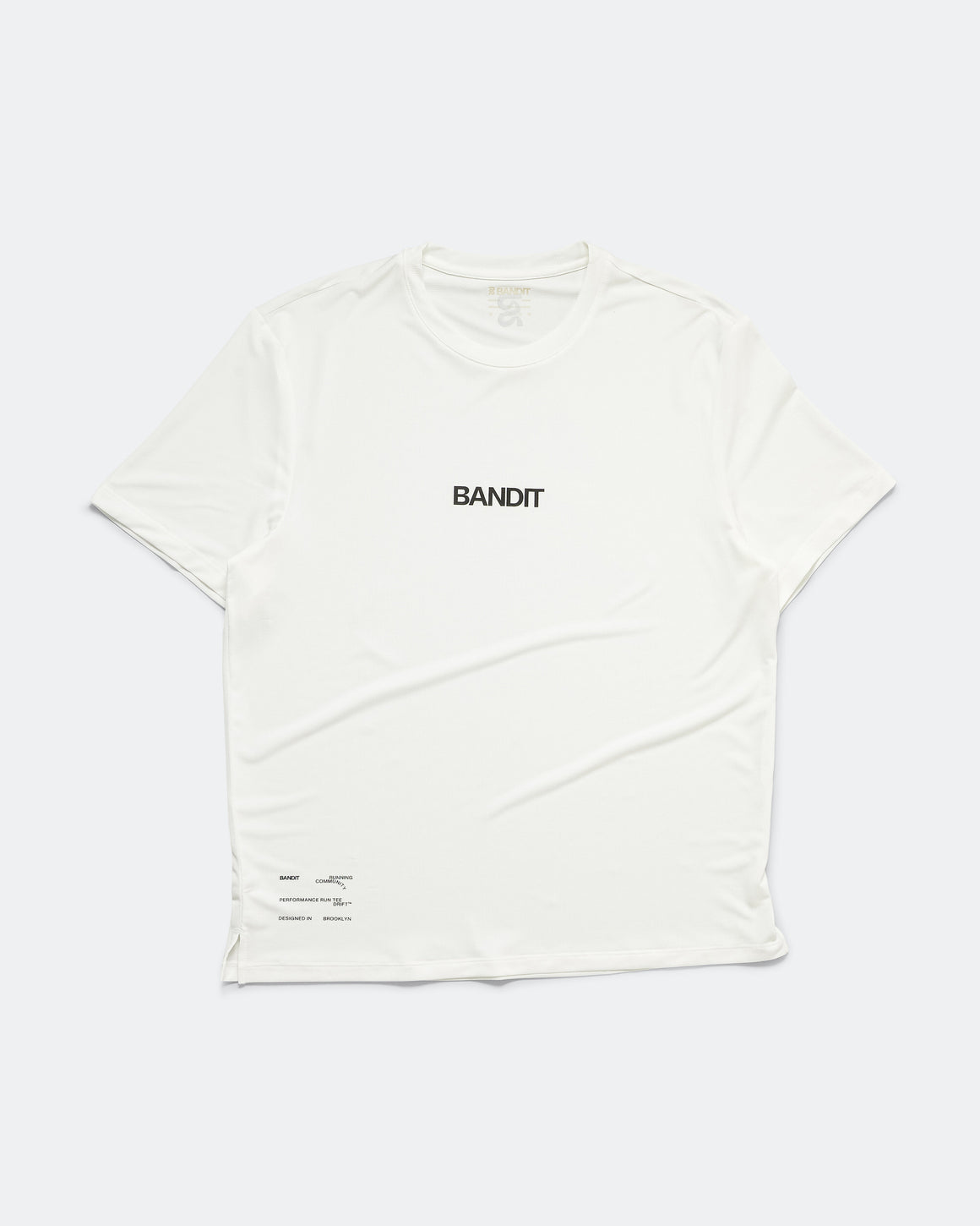 Bandit Running - Mens Drift Performance Training Tee - White - Up There Athletics