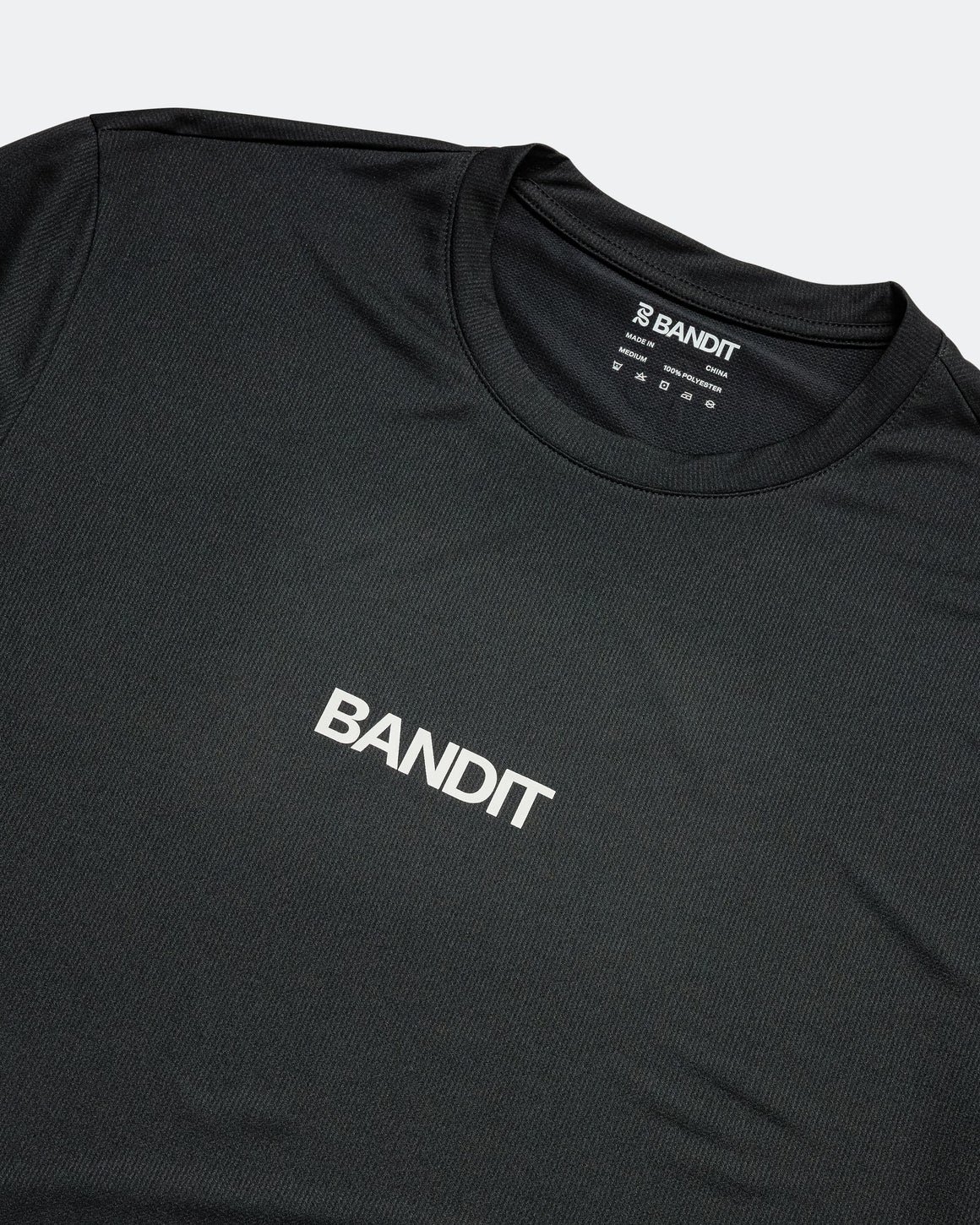 Bandit Running - Mens Drift Performance Training Tee - Black - Up There Athletics