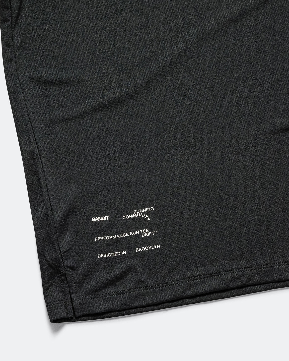 Bandit Running - Mens Drift Performance Training Tee - Black - Up There Athletics