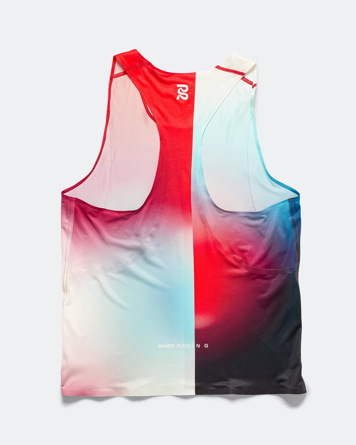 Bandit Running - Mens Drift Racing Singlet - Vintage Blue Gradient - Up There Athletics