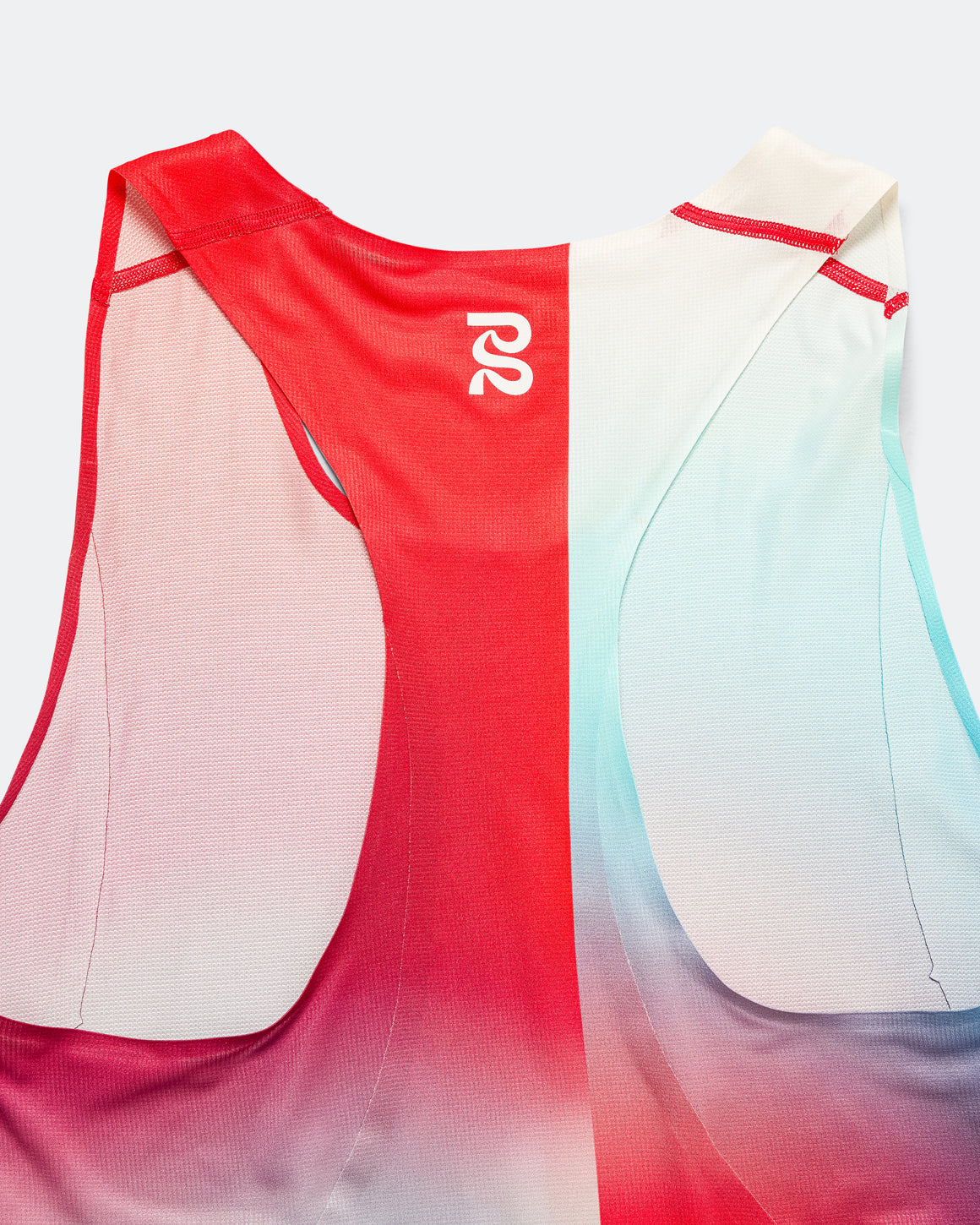 Bandit Running - Mens Drift Racing Singlet - Vintage Blue Gradient - Up There Athletics