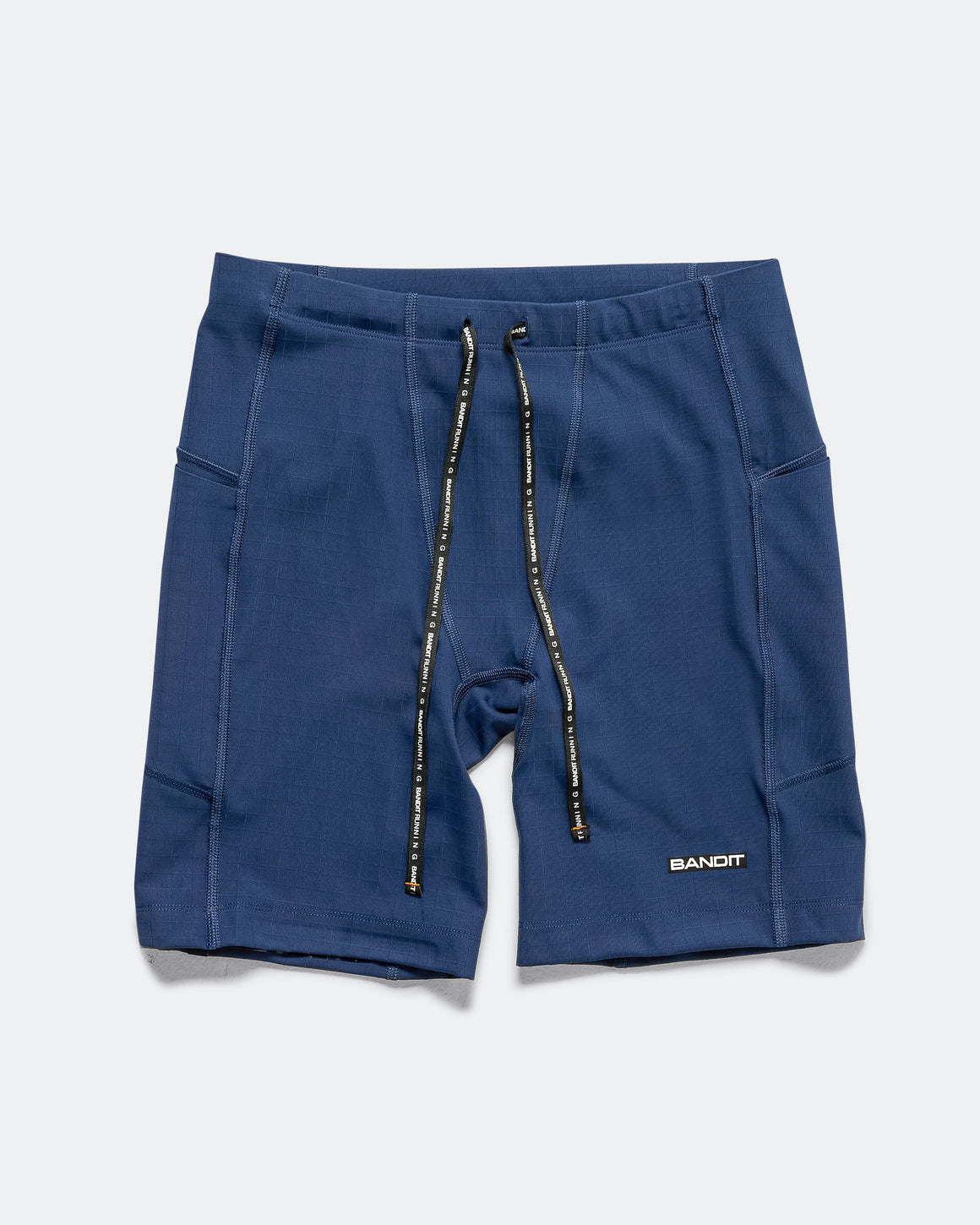 Bandit Running - Mens Gridlock 7in Pocket Half Tights - NY Navy - Up There Athletics