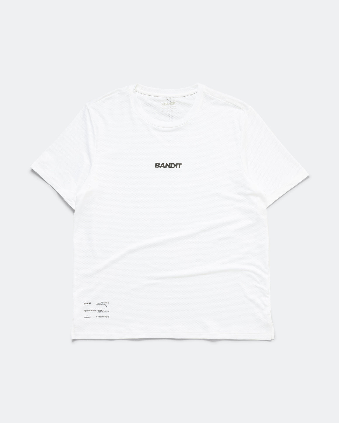 Bandit Running - Mens Micromesh Run Tee - White - Up There Athletics