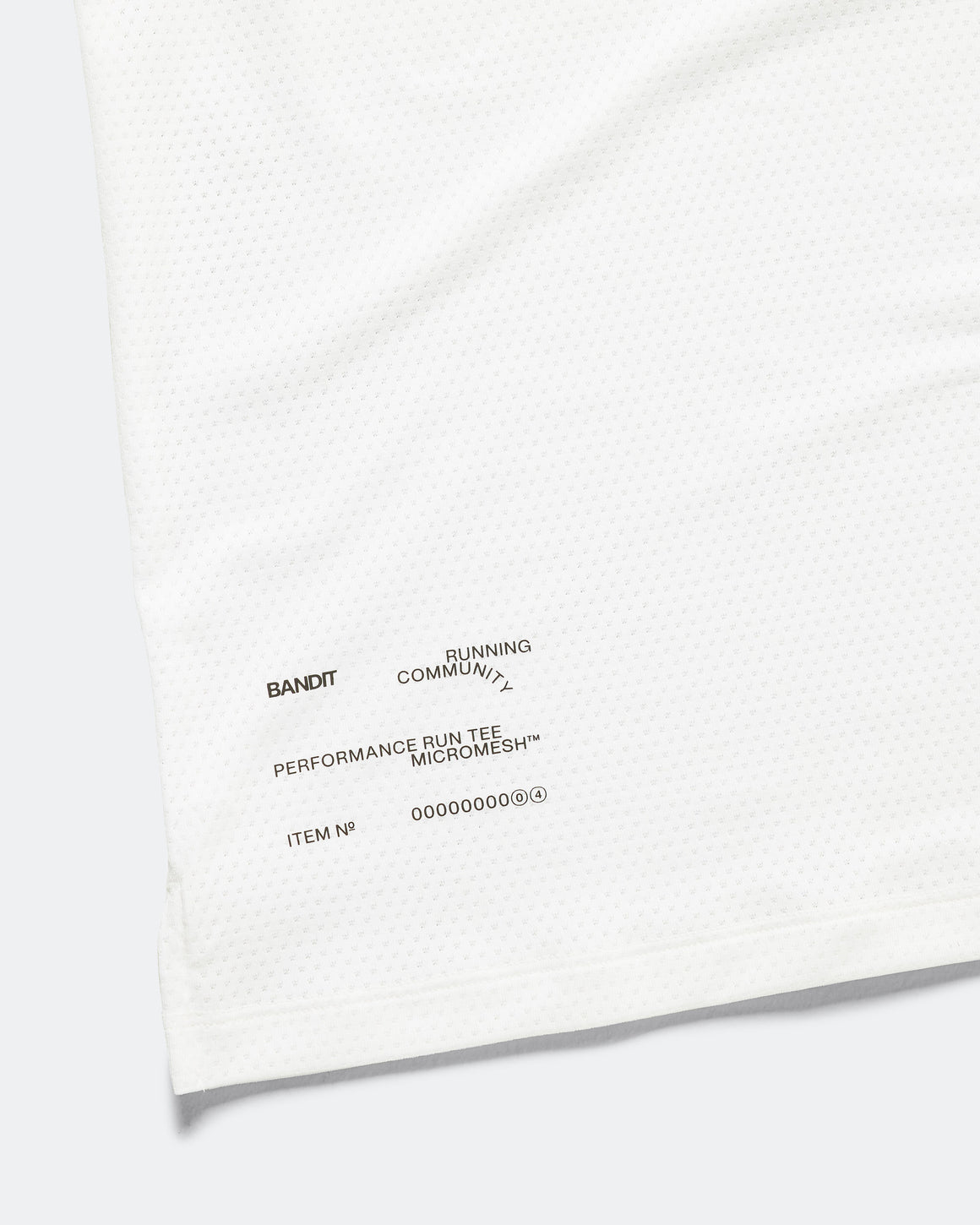 Bandit Running - Mens Micromesh Run Tee - White - Up There Athletics
