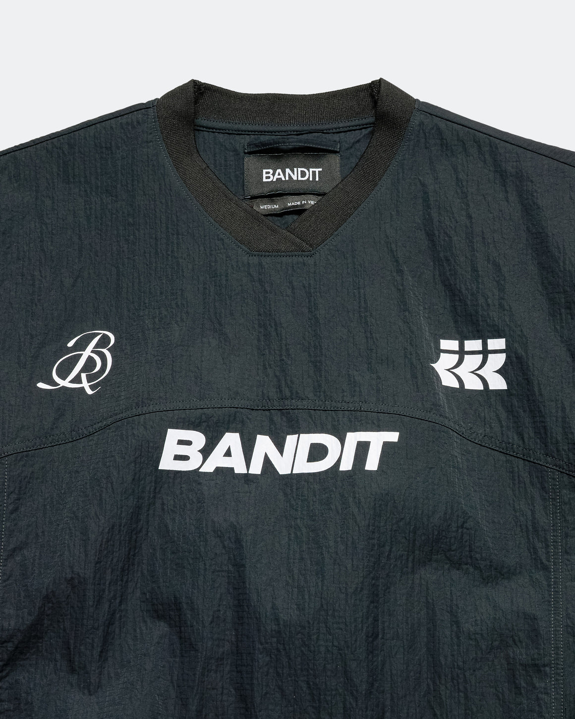 Bandit Running - Mens Footy Run Shell Pullover - Black - Up There Athletics