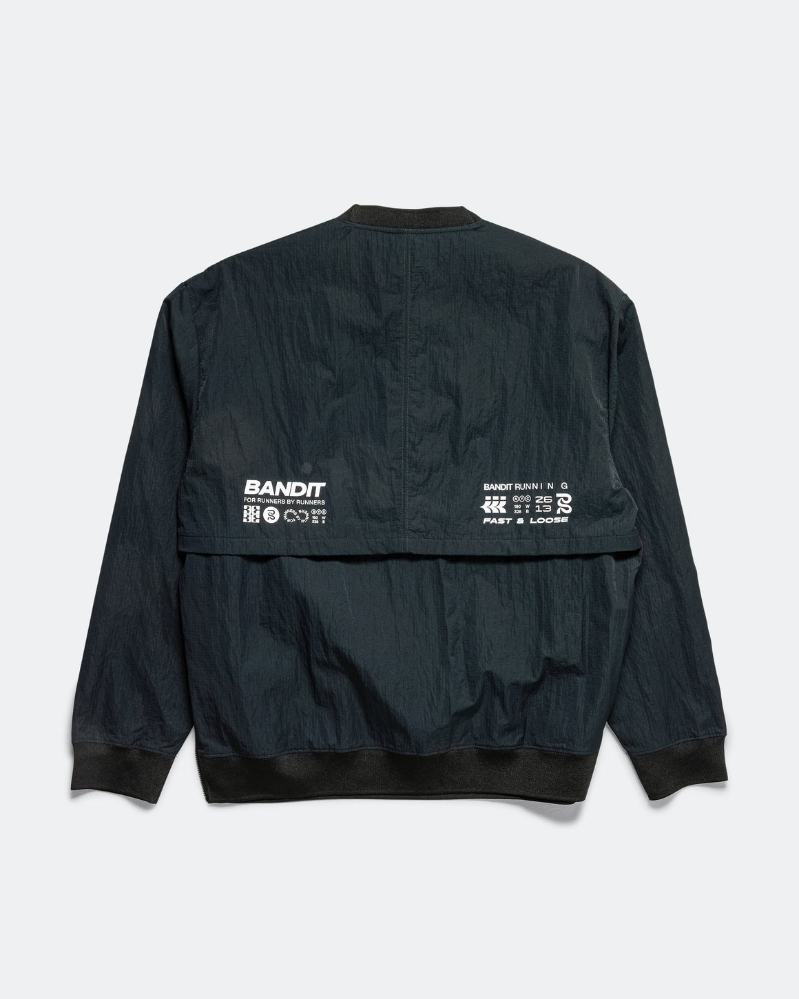 Bandit Running - Mens Footy Run Shell Pullover - Black - Up There Athletics
