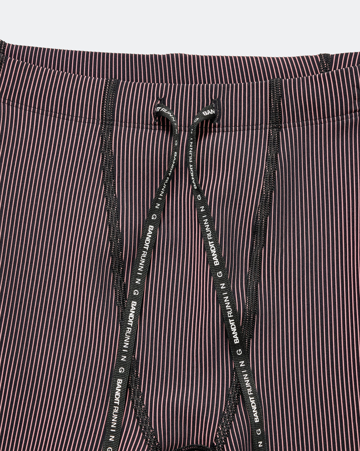 Bandit Running - Mens Striped Cadence 7 Pocket Half Tights - Black/Mauve - Up There Athletics