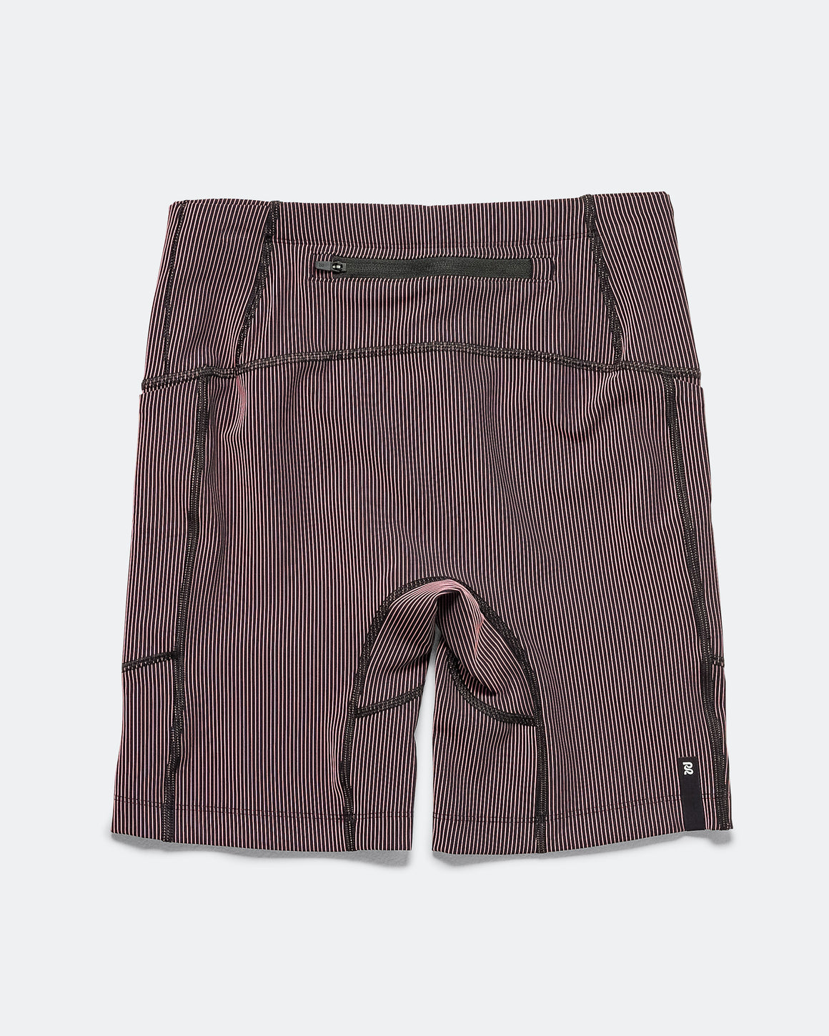 Bandit Running - Mens Striped Cadence 7 Pocket Half Tights - Black/Mauve - Up There Athletics