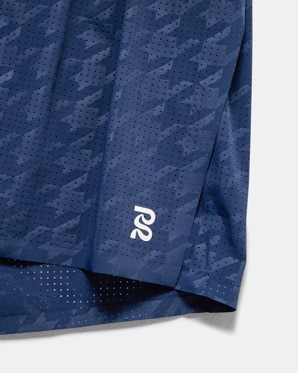 Bandit Running - Mens Vento 3in Split Shorts - Houndstooth NY Navy - Up There Athletics