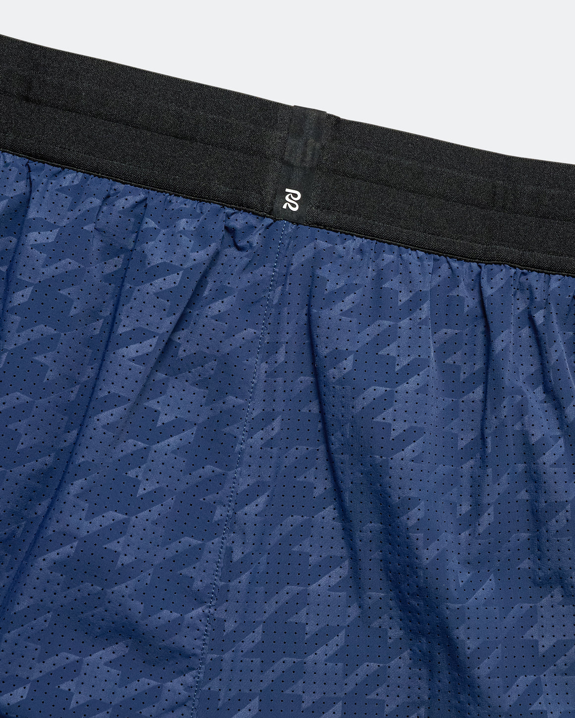 Bandit Running - Mens Vento 3in Split Shorts - Houndstooth NY Navy - Up There Athletics