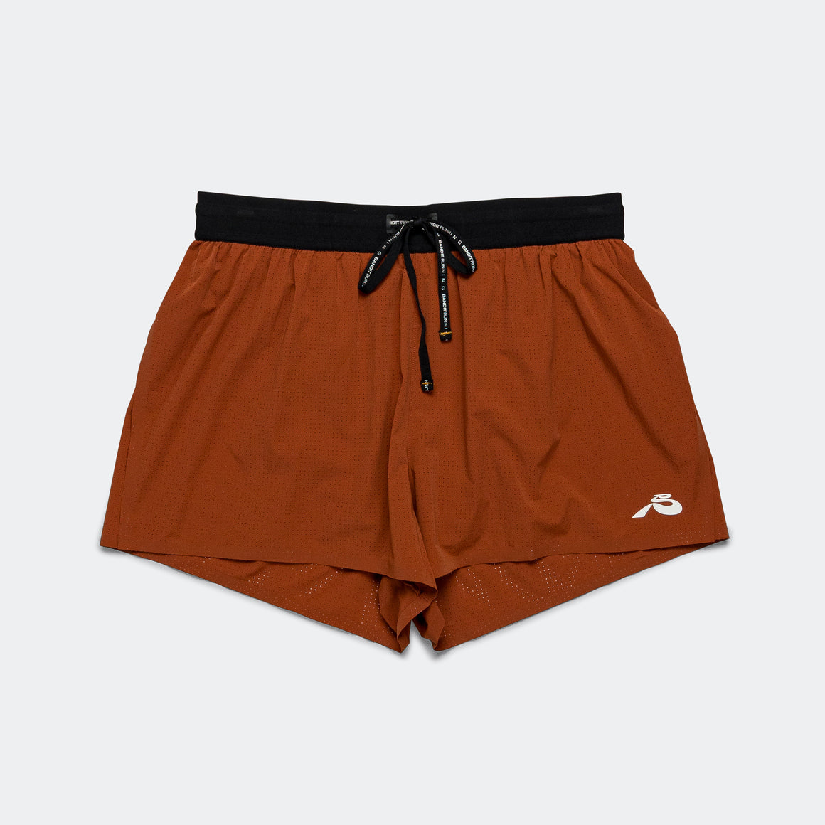 Bandit Running - Mens Vento 3in Split Short - Rust - Up There Athletics