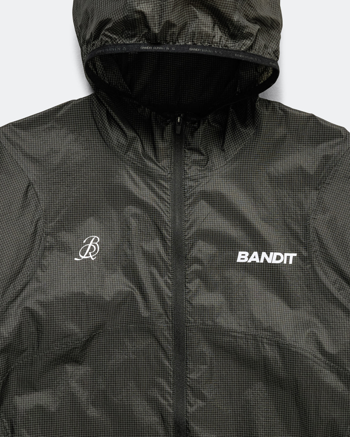 Bandit Running - Mens Windbreaker Jacket - Black - Up There Athletics
