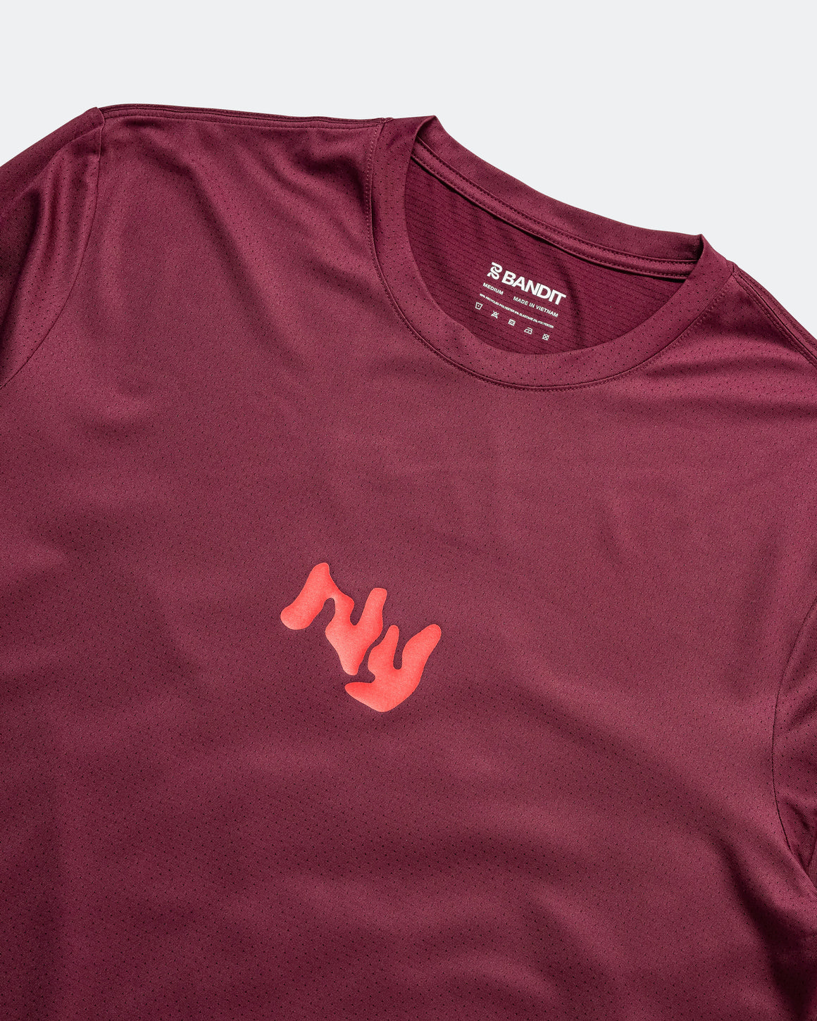 Bandit Running - NanoMesh Abstract Floral Long Sleeve - Fig - Up There Athletics