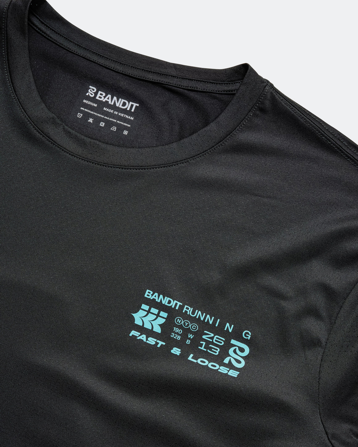 Bandit Running - NanoMesh Infographic Long Sleeve - Black - Up There Athletics