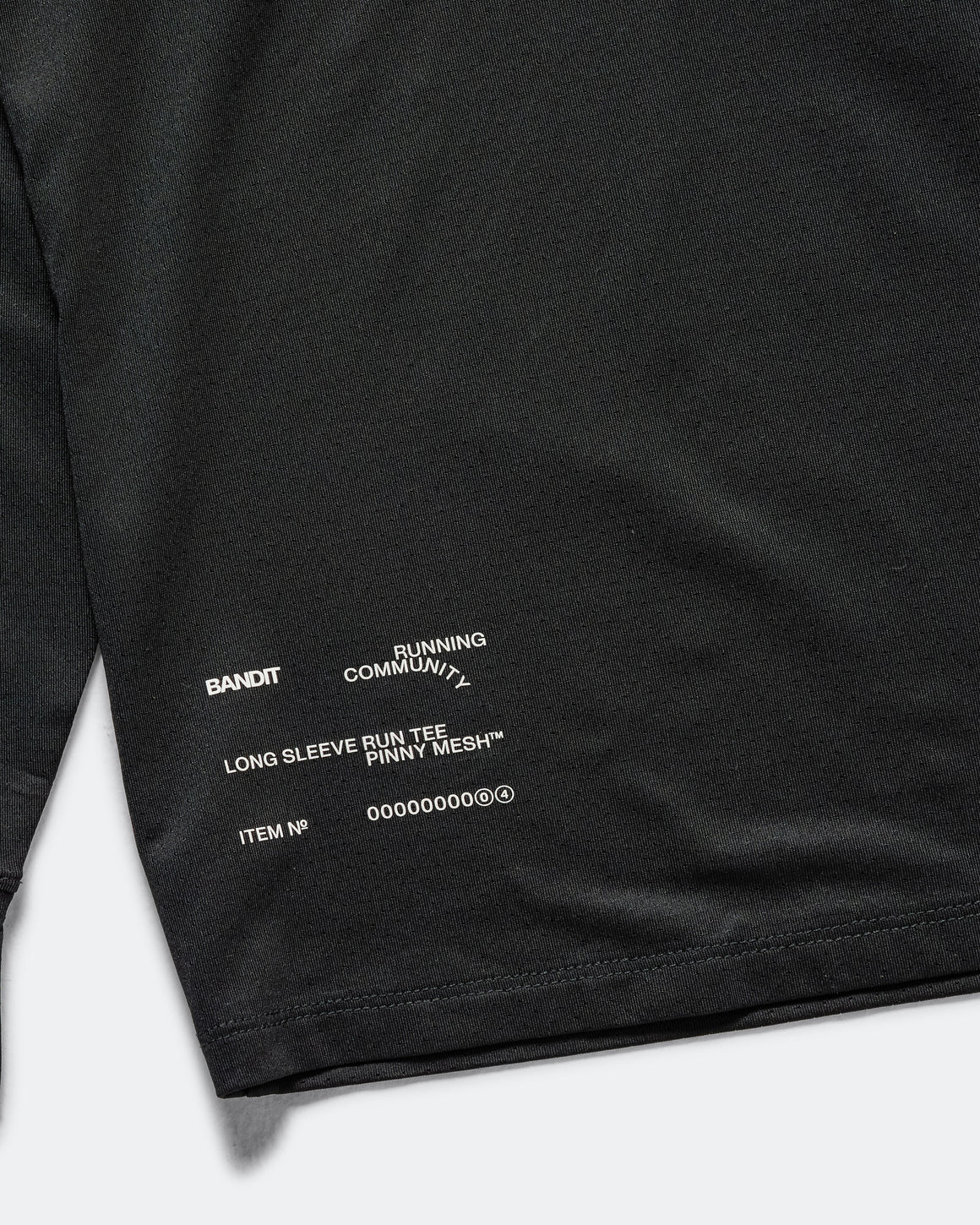 Bandit Running - NanoMesh Infographic Long Sleeve - Black - Up There Athletics