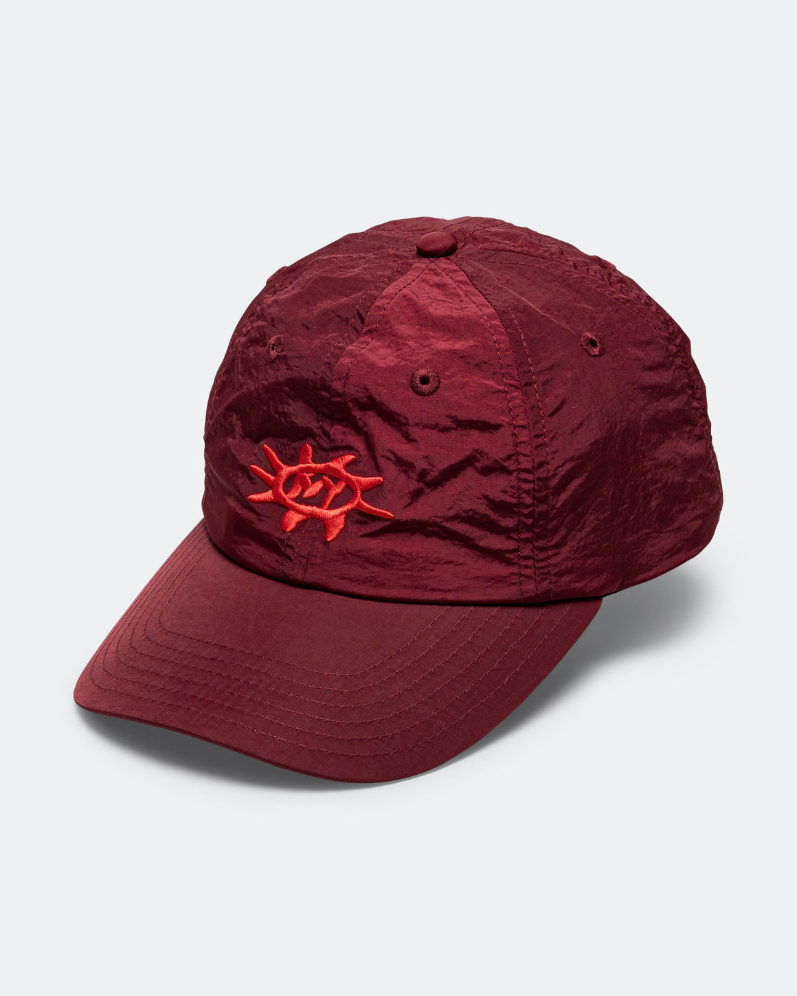 Bandit Running - Nylon Sunburst Dad Hat - Fig/Intense Red - Up There Athletics