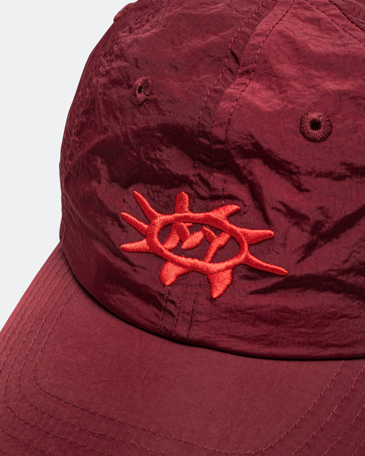 Bandit Running - Nylon Sunburst Dad Hat - Fig/Intense Red - Up There Athletics