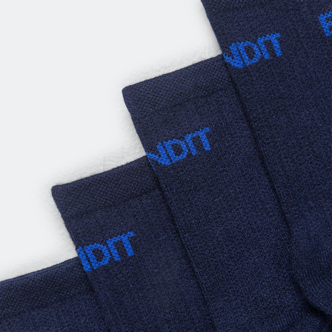 Bandit Running - 2 Pack Merino Wool Run Quarter Socks - NY Navy/Mazarine - Up There Athletics