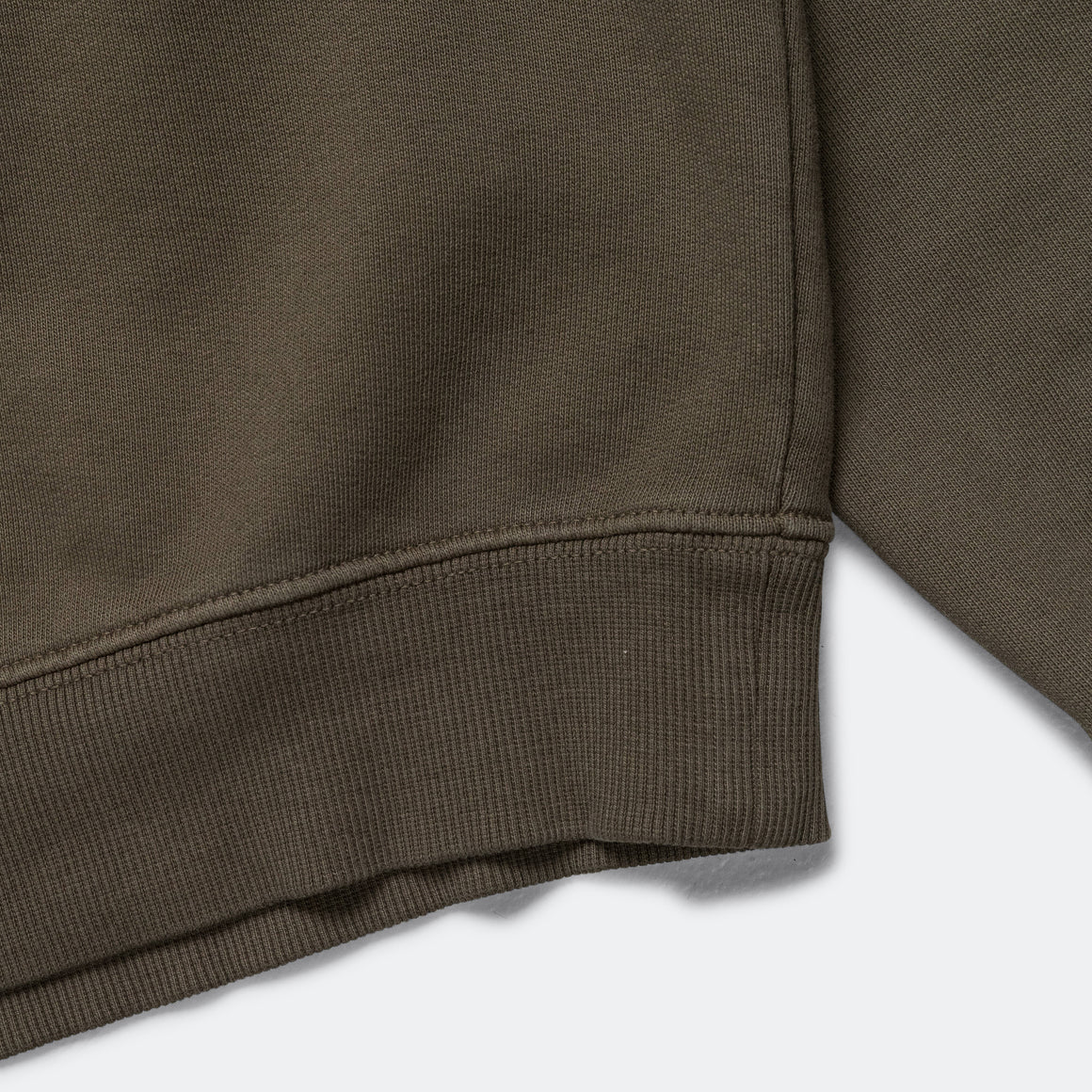 Bandit Running - Cotton Fleece Crewneck - Dark Fatigue - Up There Athletics