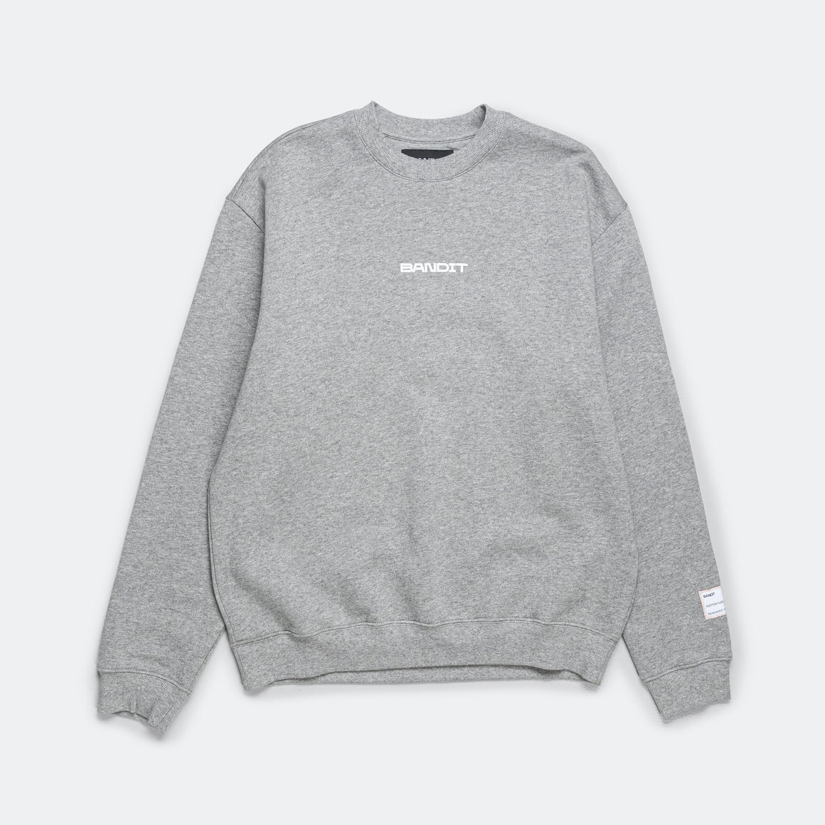 Bandit Running - Cotton Fleece Evolve Running Crewneck - Heather Grey - Up There Athletics