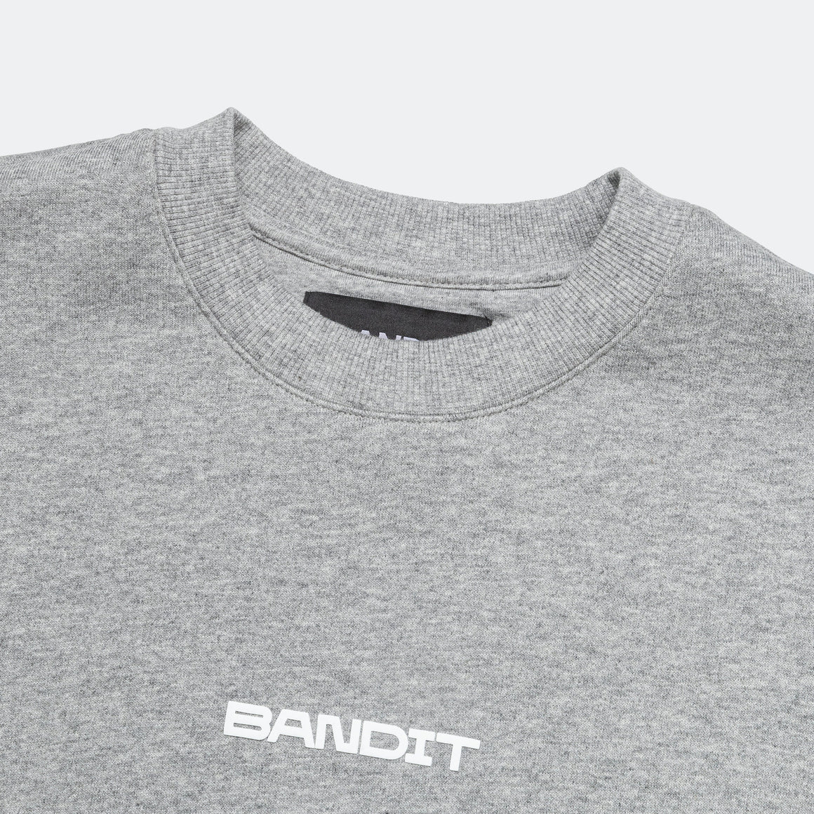 Bandit Running - Cotton Fleece Evolve Running Crewneck - Heather Grey - Up There Athletics