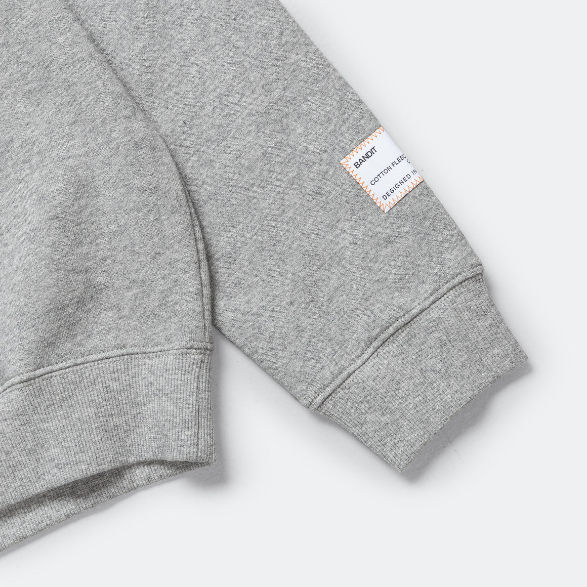 Bandit Running - Cotton Fleece Evolve Running Crewneck - Heather Grey - Up There Athletics