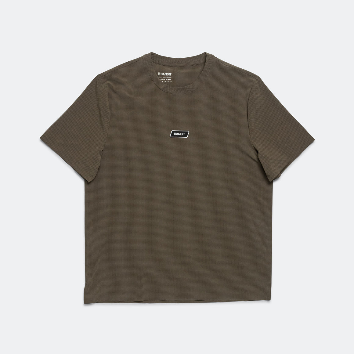 Bandit Running - Mens MicroGrid Proto Tee - Dark Fatigue - Up There Athletics