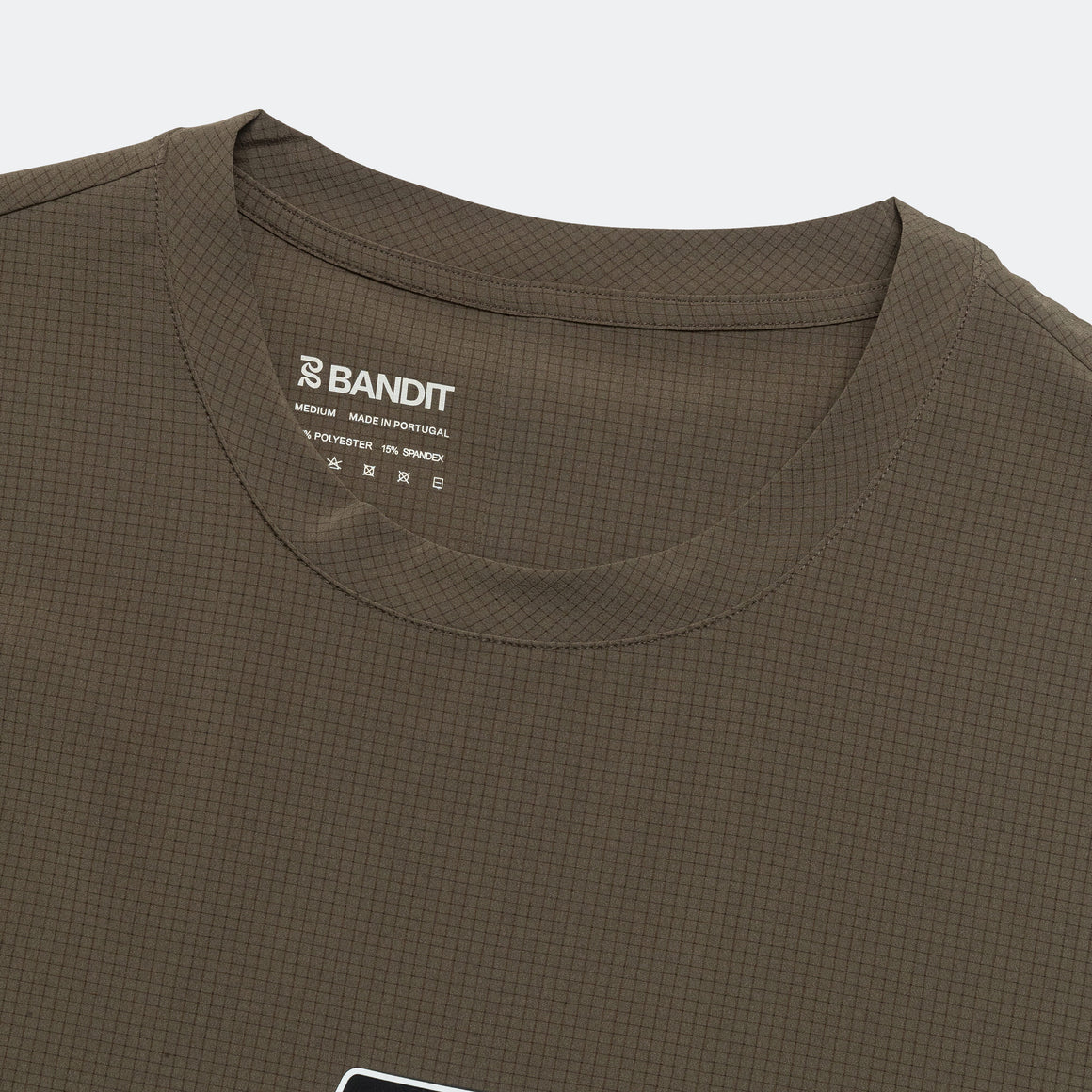 Bandit Running - Mens MicroGrid Proto Tee - Dark Fatigue - Up There Athletics
