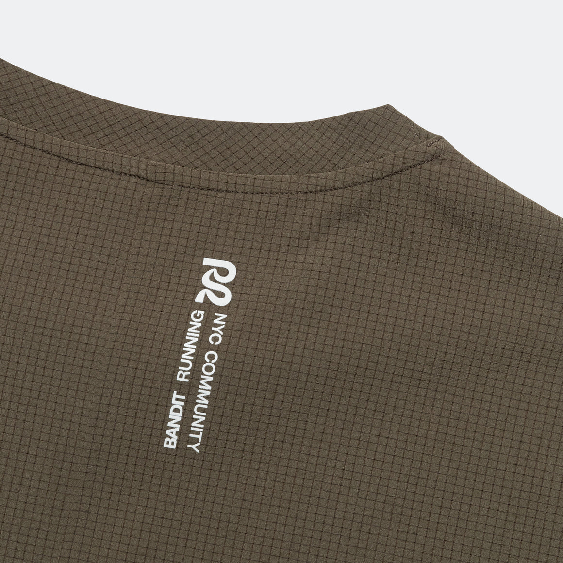 Bandit Running - Mens MicroGrid Proto Tee - Dark Fatigue - Up There Athletics