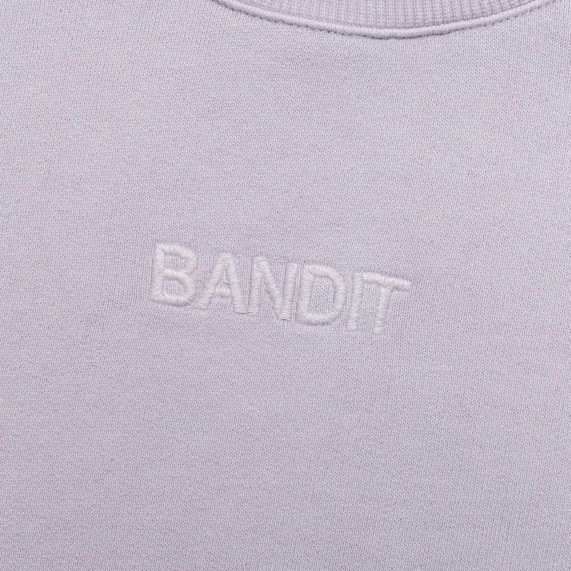 Bandit Running - Womens Cotton Fleece Cropped Crewneck - Thistle - Up There Athletics