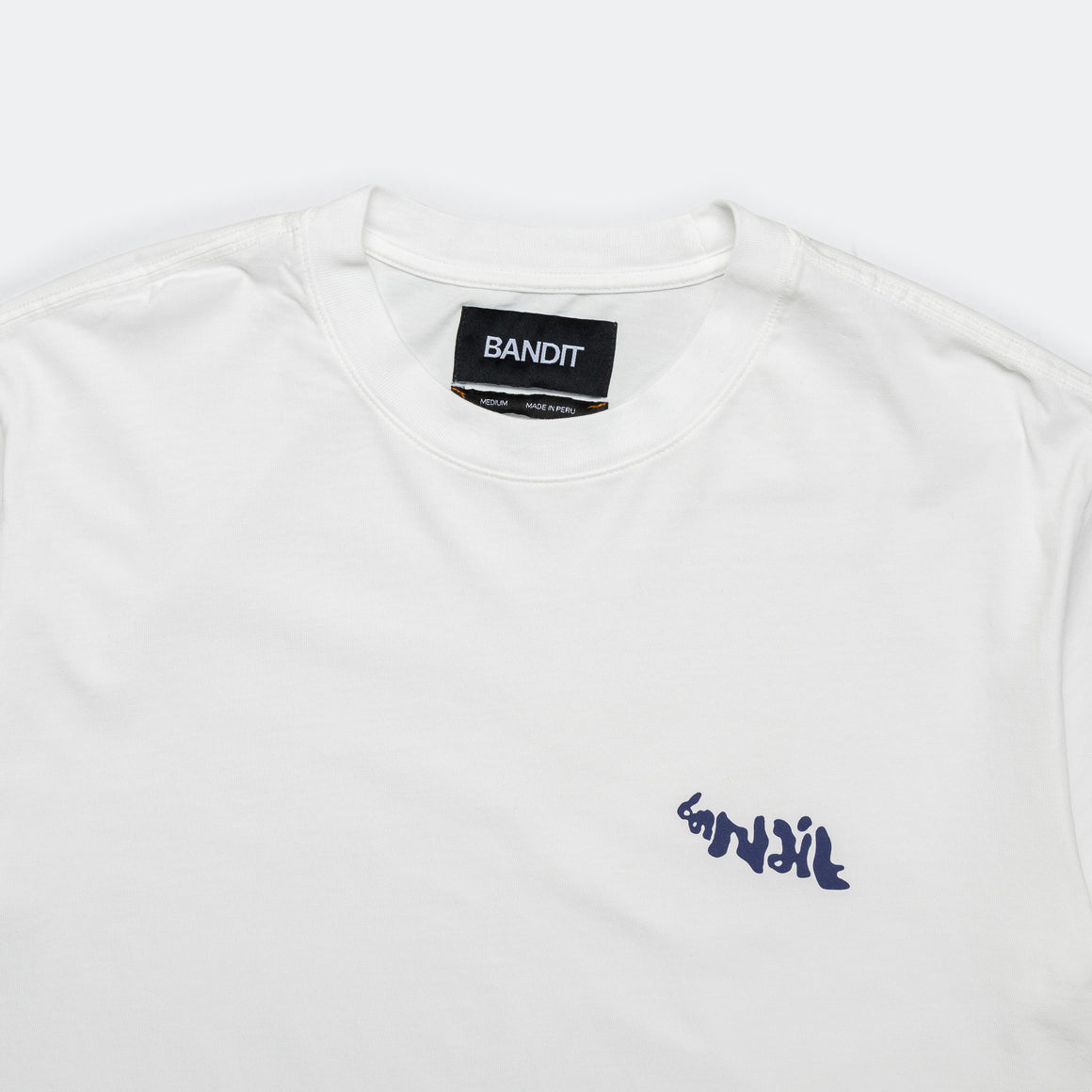 Bandit Running - Tagus Cotton Tee - White - Up There Athletics