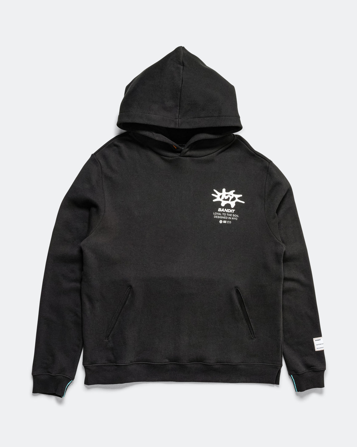 Bandit Running - The Cotton Fleece Loyal to the Soil Hoodie - Black - Up There Athletics