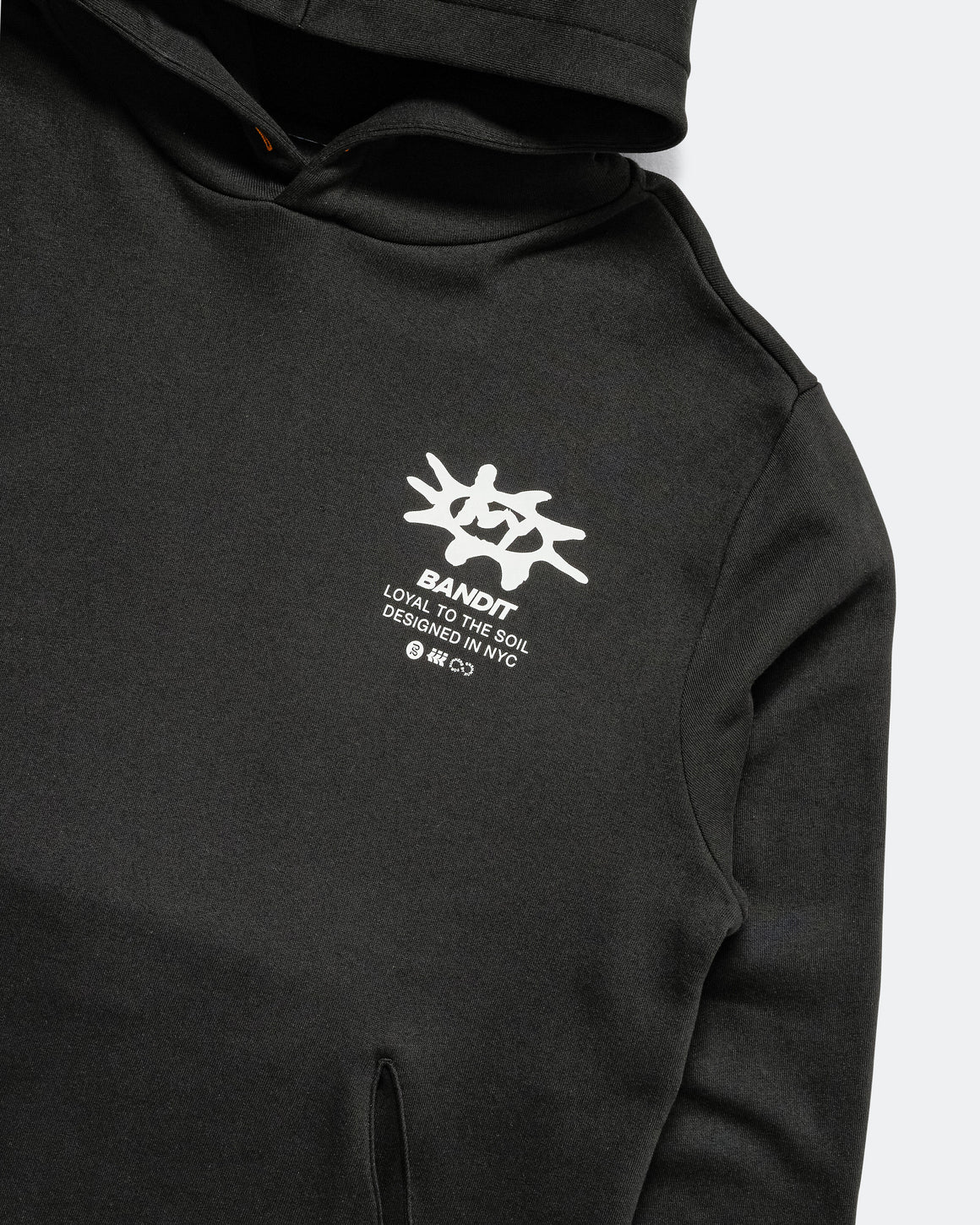 Bandit Running - The Cotton Fleece Loyal to the Soil Hoodie - Black - Up There Athletics