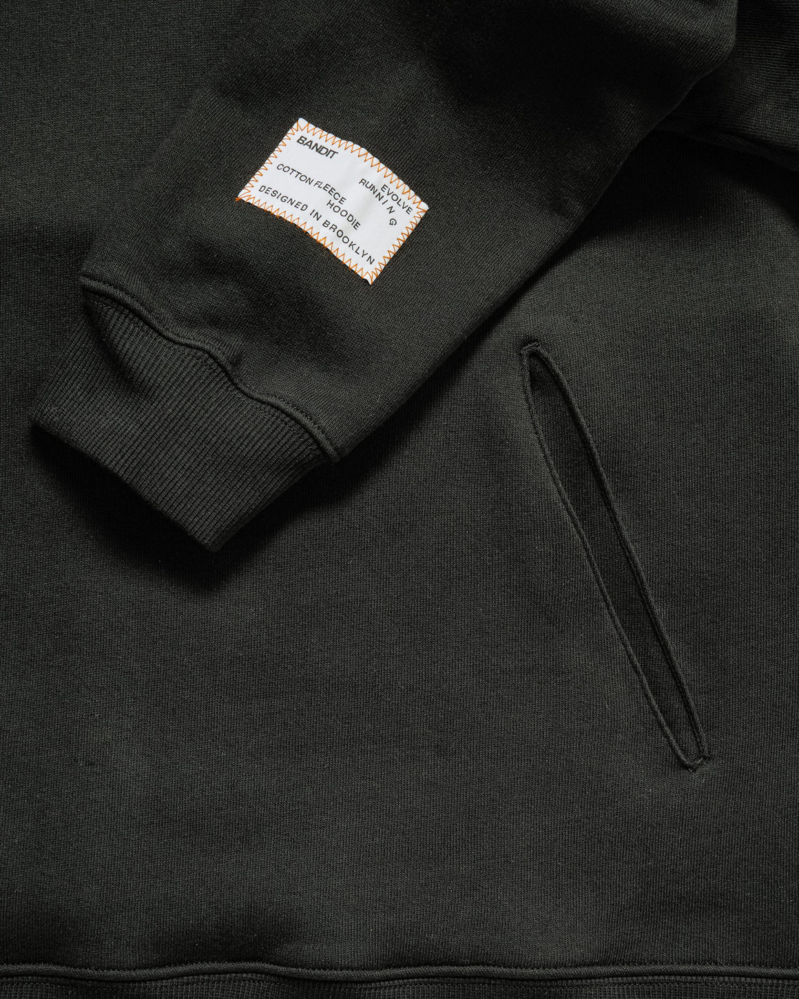 Bandit Running - The Cotton Fleece Loyal to the Soil Hoodie - Black - Up There Athletics