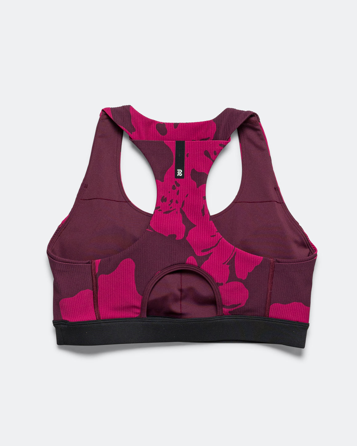 Bandit Running - Womens Cadence Scoop Neck Run Bra - Fig/Berry-Abstract Floral - Up There Athletics