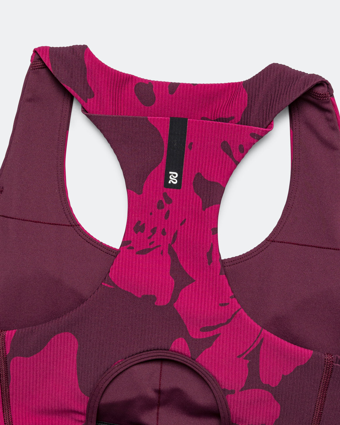 Bandit Running - Womens Cadence Scoop Neck Run Bra - Fig/Berry-Abstract Floral - Up There Athletics