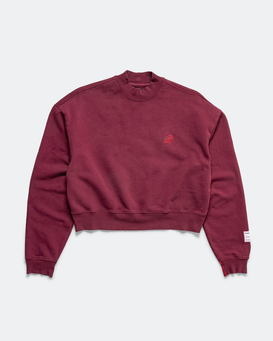 Bandit Running - Womens Cotton Fleece Women's Cropped Crewneck - Fig - Up There Athletics