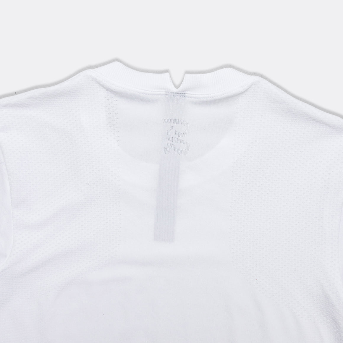 Bandit Running - Womens Mercury Seamless Crop Tee - White - Up There Athletics