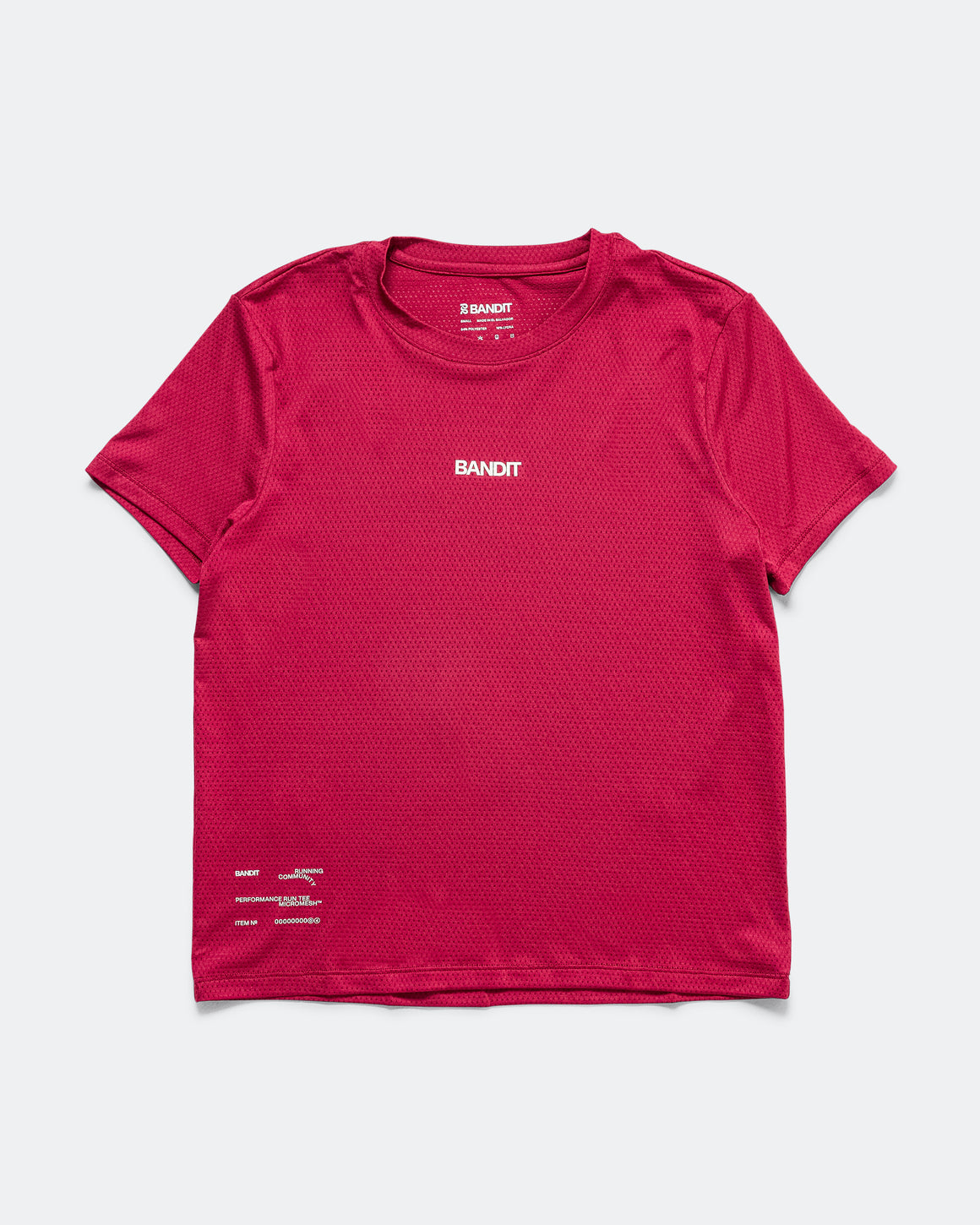 Bandit Running - Womens Micromesh Run Tee - Berry - Up There Athletics