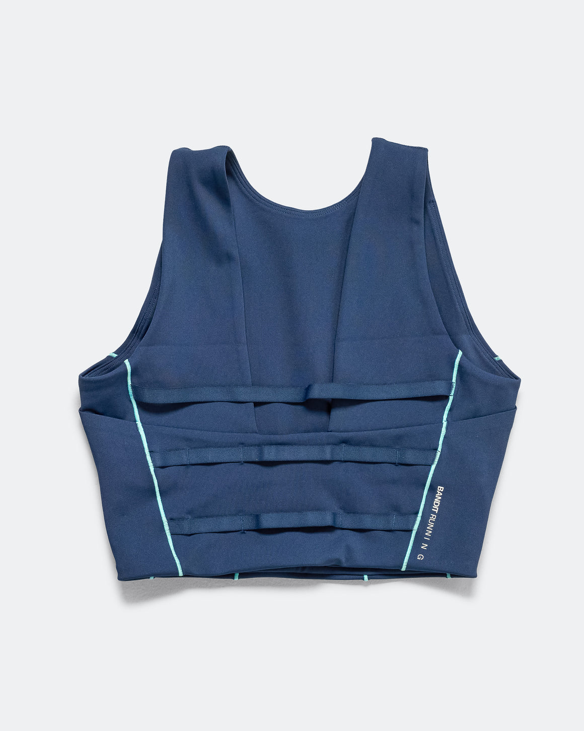 Bandit Running - Womens Stamina Pop Stitch Race Crop - NY Navy/Vintage Blue - Up There Athletics